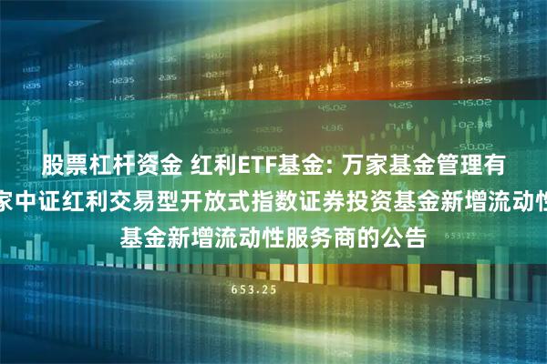 股票杠杆资金 红利ETF基金: 万家基金管理有限公司关于万家中证红利交易型开放式指数证券投资基金新增流动性服务商的公告