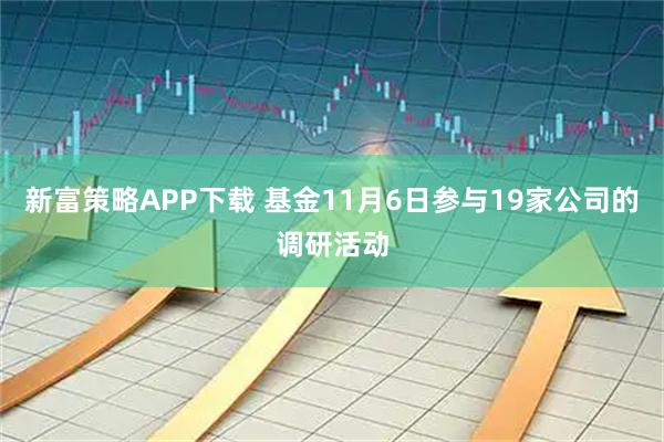 新富策略APP下载 基金11月6日参与19家公司的调研活动