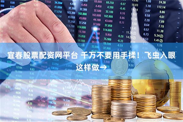宜春股票配资网平台 千万不要用手揉！飞虫入眼这样做→